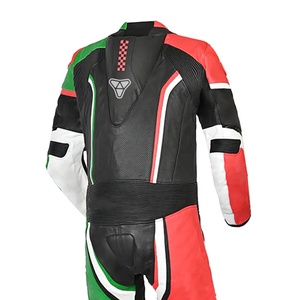 Combinaison de course moto en cuir pour homme, nouvelle conception, best-seller, vêtements de sport, grande taille, certifiée CE, imperméable, fabriquée au Pakistan, faible MOQ - Product Image 4