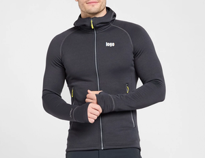 Sudadera con Capucha de Invierno para Hombre, 100% Algodón, Felpa de 420 g/m², Impermeable, Ecológica, Personalizable con Logotipo Frontal, Diseño Sólido, Corte Regular - Product Image 1