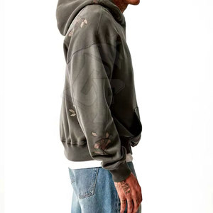 Sudadera con capucha bordada holgada al mejor precio fabricada en Pakistán para hombres, tela suave y cómoda con características ligeras - Product Image 5