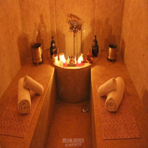 Coffret cadeau de spa marocain Hammam |   Savon noir, Gant Kessa, Argile Ghassoul, Huile d'argan, Eau de rose, Pack exfoliant, Ensemble de luxe pour spa, Pro - Product Image 1