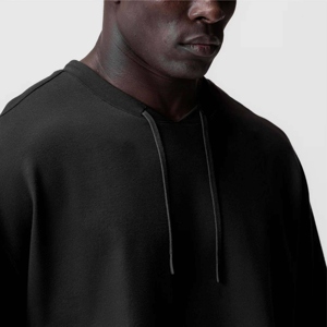 OEM/ODM personalizado de alta calidad de los hombres sueltos de contraste de cuello redondo de manga corta Camiseta 100% algodón de ajuste alto de gran tamaño - Product Image 4