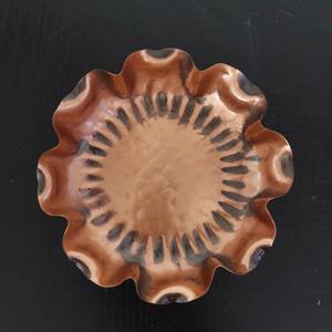 Handmade metal coasters Rustic drink coaster Vintage metal coaster Brass coaster Hammered metal coaster Copper coaster set - Product Image 1