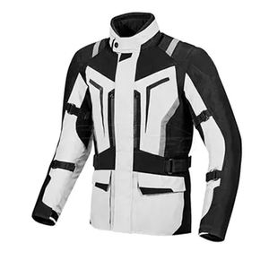 Chaqueta con manga de nailon acolchada para motocicleta, Material de Cordura 660D, color blanco, alta calidad - Product Image 3