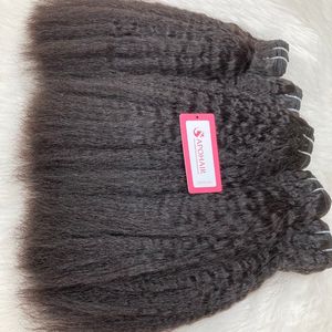 Extensions à clips en cheveux vierges vietnamiens, vente chaude, Remy, cuticules alignées, style vague profonde lâche, femmes noires, vague naturelle - Product Image 1