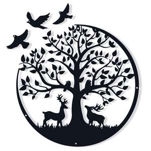 Art mural élégant en métal pour la décoration de la chambre à coucher et du salon Décoration murale élégante parfaite pour la maison et les bureaux - Product Image 1