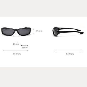 Nouvel Arrivage Lunettes de Soleil Carrées Y2K à Clous Futuristes Polarisées TAC UV400 pour Extérieur Monture TR90 Tendance Unisexe Chic et Audacieuses - Product Image 4