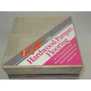 10pcs Nouveau Vieux Stock Saxon Chêne Parquet Gris Clair Teinté Carreaux de Parquet 12 \ "X 12 \" X 1/4 \ "Carreaux de Sol en Bois Massif - Product Image 1