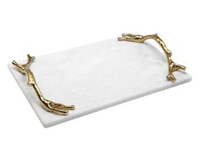 Bandeja de servicio de mármol de alta calidad con asa Nueva última bandeja de Mesa para el hogar Platos y platos al por mayor - Product Image 2