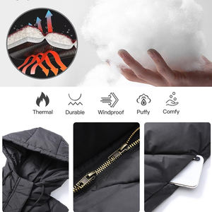 Chaqueta de invierno para mujer, Parkas acolchadas cálidas, ropa de calle informal, prendas de vestir acolchadas para mujer, chaquetas Parka al por mayor - Product Image 5