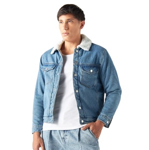 Veste en jean pour homme personnalisée, vente chaude, hiver chaud, design respirant, fermeture à simple boutonnage, technique de lavage fin - Product Image 2