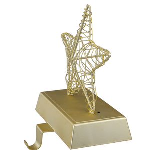 Colgador de estrella clásico plateado cromado, elegante y moderno accesorio para el mantel navideño, disponible a precios de mayoreo. - Product Image 3