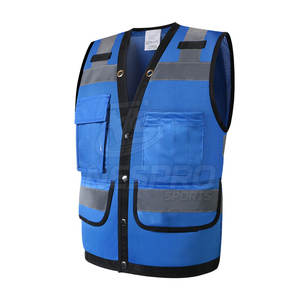 Diseño personalizado seguridad hombres chaleco chaqueta Color sólido seguridad hombres chaleco chaqueta Streetwear sin mangas seguridad hombres chaleco - Product Image 2