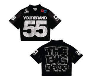 Maillot de football américain à manches courtes, taille plus, respirant, à épaules tombantes, très demandé, prix de gros bon marché avec votre design - Product Image 2