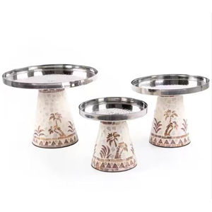 Plateau de service au chocolat en nacre de la meilleure qualité Cookies modernes Dates Plateau de service Utilisation du Ramadan Au prix le moins cher - Product Image 2