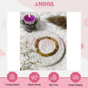 Exclusive Range of Premium Quality Unique Design Polished Handcrafted Stretchable Yellow Aventurine Faceted Beads <b>Bracelets</b> - Product Image 2