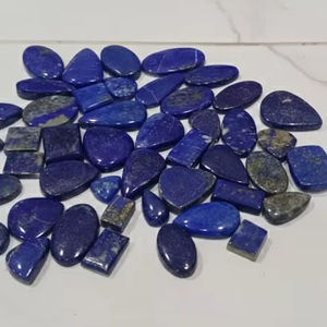 พลอยลาพิสลาซูลีคุณภาพสูง ทรงคาโบชอง ทำด้วยมือ เรียบเนียน หินกึ่งมีค่า บำบัดรักษา ทุกทรงและทุกขนาด ตัดตามสั่ง - Product Image 6