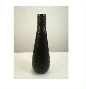 <b>Black</b> Finishing Aluminium Floor <b>Vases</b> Home Decor Floor <b>Vases</b> at Inexpensive Price Standard Look Hammered Design - Product Image 4