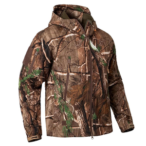 แจ็คเก็ตโพลีเอสเตอร์ลายพราง100% งานปักออกแบบโลโก้ได้ตามต้องการกันลมผ้านิ่มปรับแต่งได้ทุกรูปแบบ - Product Image 4