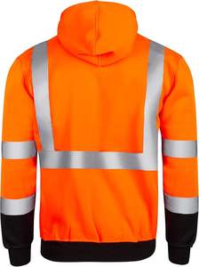 2025 haute visibilité réfléchissant sécurité vêtements de travail sweat à capuche de sécurité pour hommes travail de nuit uniforme de sécurité - Product Image 6