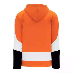 Sweat-shirt à capuche personnalisé pour homme, motif rayé, pour équipe scolaire de hockey sur glace, broderie, prix abordable - Product Image 2