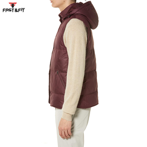 Chaleco de burbuja liso transpirable de alta calidad para hombre, chaleco transpirable sin mangas de gran tamaño - Product Image 3