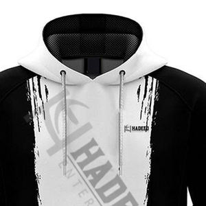 Sweat à capuche en tissu solide pour hommes, manches longues, couleur et taille personnalisées, sweat à capuche en tissu uni, utilisation régulière, saison d'hiver - Product Image 2