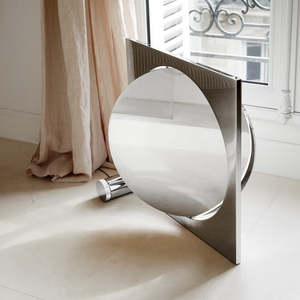 Moonsetter Modern <b>LED</b> Floor <b>Lamp</b> E27 Base Stainless Steel & Iron Body with Metal Shade for Living Room Home Decoration - Product Image 4