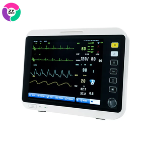 ZY-8000C Monitor pasien hewan, peralatan medis Multi-Parameter ECG/SpO2/temperatur/ETCO2/NIBP/denyut nadi/tekanan darah - Product Image 1