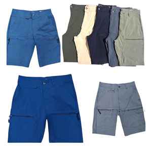 Six poches personnalisé de haute qualité Polyester taille hommes solide blanc décontracté bureau travail Sweat Cargo Shorts pantalon avec poches - Product Image 5