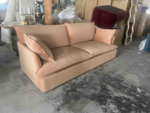 Usine Canapés inclinables modulaires supplémentaires Grand canapé Meubles de salon Ensemble de canapés en tissu de velours simple et moderne - Product Image 5