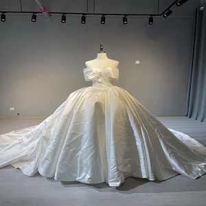 Robe de mariée à épaules dénudées, manches courtes, élégante, Maxi, pour femmes, 1001 - Product Image 6
