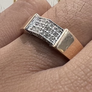 Bague en or massif certifié 14K 18K pour homme élégant pour un usage quotidien - Product Image 1