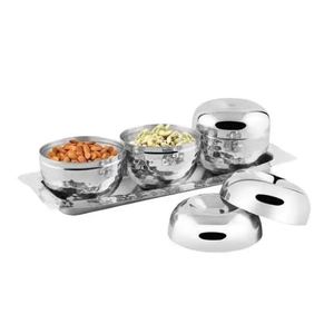 하이 퀄리티 스테인레스 스틸 차 커피 설탕 용기 세트 프리미엄 금속 주방 용기 가정 장식 실버 작은 상자 - Product Image 4