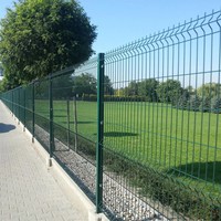Valla de Acero Galvanizado Soldada en V para Escuelas, Campos Deportivos, Parques, Jardines, Cercas Premium, Rejas, Portones, Modelado 3D, Resistente a la Corrosión Natural