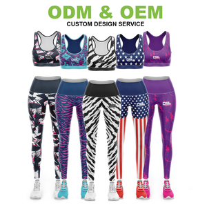 Tuyệt Vời Chất Lượng Sang Trọng Spandex Vải Của Phụ Nữ legging Bộ New Hot Bán Thăng Hoa In 2026 2 Mảnh Phòng Tập Thể Dục Mặc Cho Phụ Nữ - Product Image 4