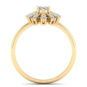 แหวนเพชรโมอิสซาไนต์ทรงรี 0.88 กะรัต ดีไซน์โดดเด่นจาก REYES แหวนเงินแท้ 925 สไตล์คลาสสิก เหมาะสำหรับเป็นแหวนหมั้น ของขวัญสำหรับผู้หญิง - Product Image 4