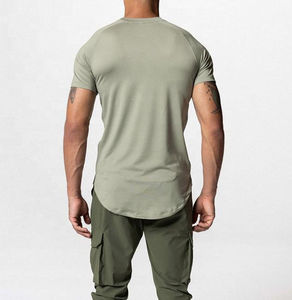 Camiseta de gimnasio de secado rápido para hombre, camiseta de manga corta con logotipo personalizado, Camiseta de algodón 100%, fabricante de ropa personalizada - Product Image 6