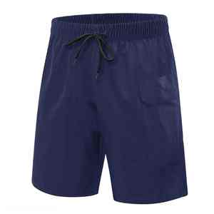 Fabricante de tela de algodón 100% de alta calidad, pantalones cortos elásticos con logotipo personalizado para hombres, estilo informal con bolsillos decorativos de patrón - Product Image 3