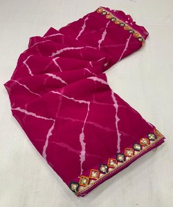 Banarasi saris en soie vêtements de fête mariage indien multi coloré lavage en machine nettoyage à sec vêtements ethniques - Product Image 4
