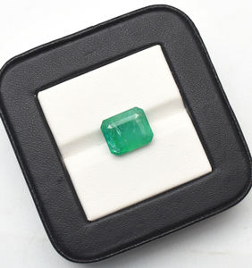 5.35 cts belle émeraude naturelle zambienne émeraude 11.5X9.5mm émeraude coupe pierre précieuse en vrac certifié octogone coupe pierre précieuse - Product Image 2