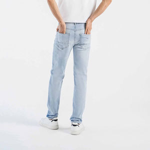 Custom Men Pants Blue Denim Pants Wholesale Breathable <b>best</b> <b>Fitting</b> Streetwear Clothing Patch Denim Low Rise Durable Jeans - Product Image 2