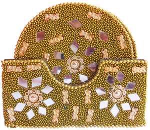 Ensemble de dessous-de-verre classiques en bois d'acacia et résine époxy de haute qualité, fabriqués sur mesure par le fabricant direct, écologiques, jaunes - Product Image 1