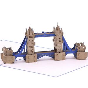 Carte pop-up 3D colorée Tour de Londres Carte de vœux Angleterre Carte pop-up 3D Carte pop-up 3D faite à la main Carte de vœux faite à la main - Product Image 2