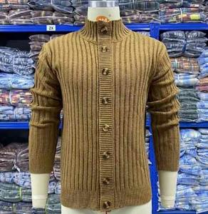 OEM Service Custom Logo <b>Men's</b> <b>Turtleneck</b> Knitted <b>Sweater</b> 100% Cotton Solid Color Casual Warm Hooded Fleece Winter Sale - Product Image 2