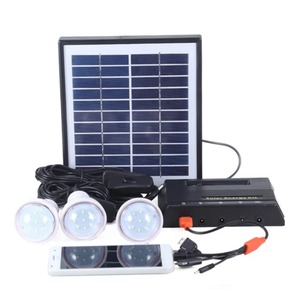 Kits de iluminación solar para el hogar Sistema de energía solar Energía renovable Solución de iluminación LED Exterior Interior Fuera DE LA RED Uso doméstico - Product Image 1