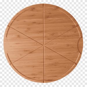 Forme ronde avec rainurage planche à découper Acacia/mangue à usage quotidien-planche à découper parfaite pour bloc de boucher - Product Image 1