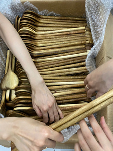 Fabricante vietnamita al por mayor cuchara de madera para cocina-cucharas de madera natural para cocinar en grandes cantidades listas para exportar - Product Image 4