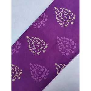 Sanganeri Hand Block Impreso Tela de algodón orgánico Pure JBRS590 Hilo peinado y cardado para tapicería y decoración del hogar - Product Image 1