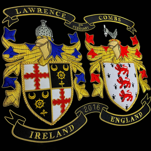 Personnalisé 3D mariage famille crête broderie armoiries bannières paillettes décorées en gros broderie personnalisée pour les fêtes - Product Image 1