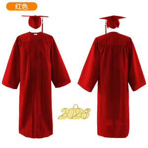 Conjunto de Túnica de Graduación para Estudiantes de Secundaria y Universidad, Túnica de Algodón para Ceremonia de Licenciatura con Estolas - Product Image 6